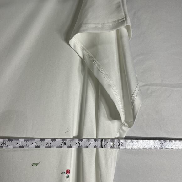 Zolucky Women’s 4X Floral Print White Tunic Dress Lightweight Casual - Picture 7 of 11